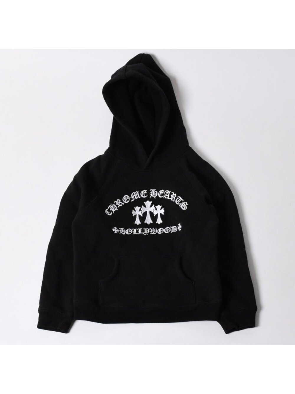 Chrome Hearts Pullover Hoodie 6 Kids Cemetery Cross Vintage English 4